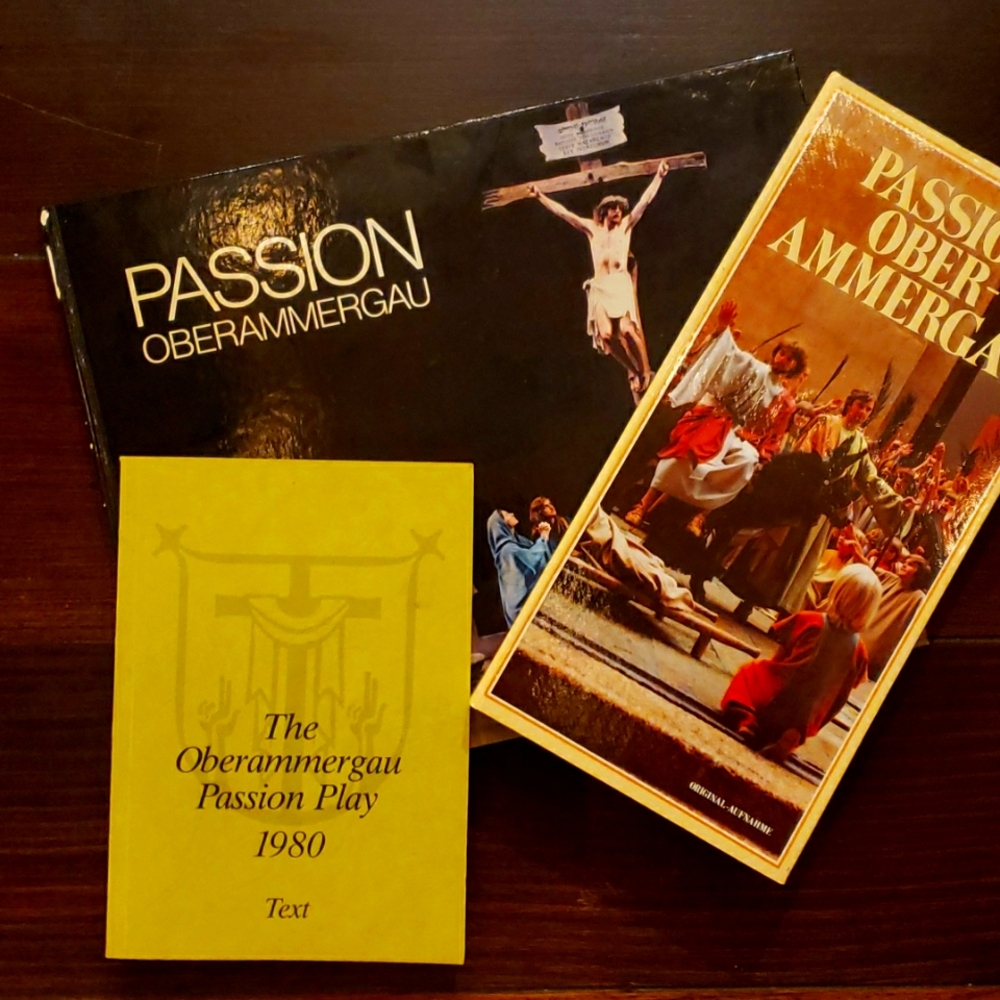 PASSION PLAY Oberammergau - 1980 Bundle - TableTop Book/Text Book/Audio Cassette